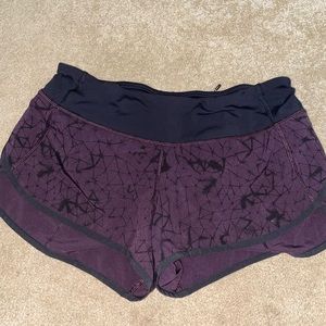 RARE purple lululemon speed up 2.5 shorts